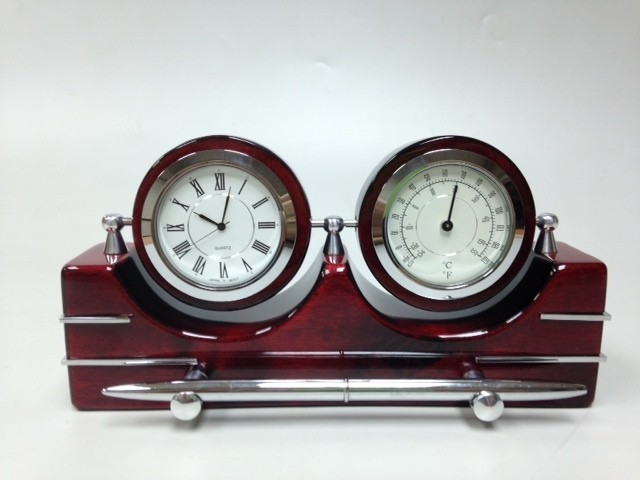 Прибор настольный (часы,термометр, ручка)