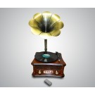 (YA) Проигрыватель (винил/USB/SD Card/FM Radio/Bluetooth/Aux in/Line out)