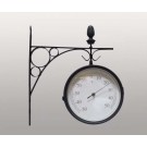 Часы на кронштейне с термометром
