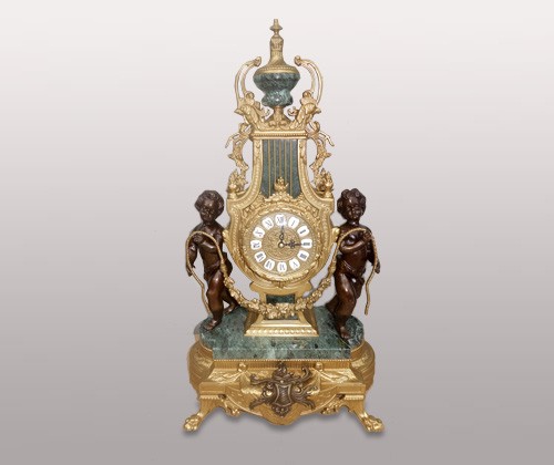 Часы каминные (бронза/мрамор) R-779/V